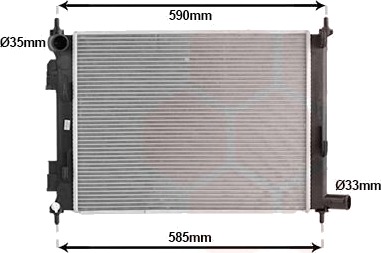 VAN WEZEL 83012726 Radiator motorkjøling