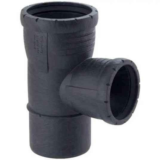 Geberit Silent Pro Grenrør m/2 muffer 50 x 50 mm x 87.5°