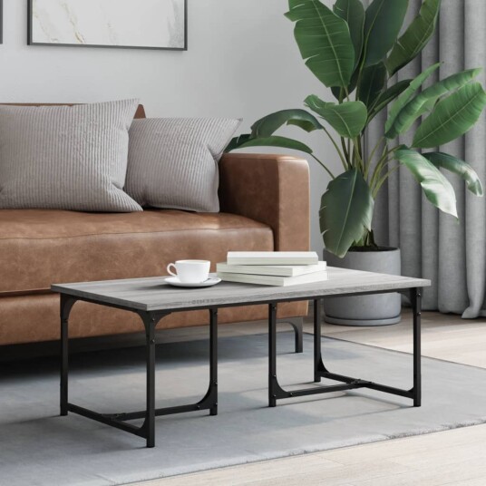 Salongbord grå sonoma 90x50x35 cm konstruert tre 8721012125636