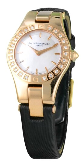 Baume & Mercier Dameklokke MOA10091 LINEA Hvit/Sateng Ø26 mm