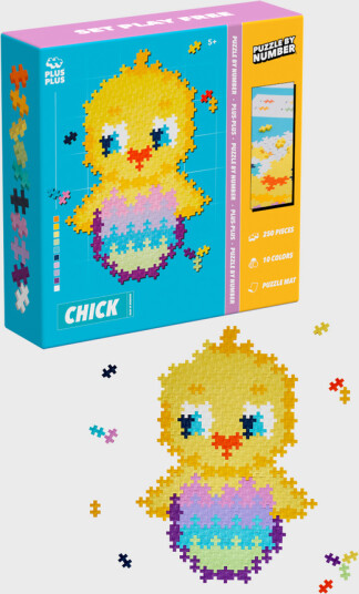 Plus-Plus Puzzle By Number Chick 250pcs 3964