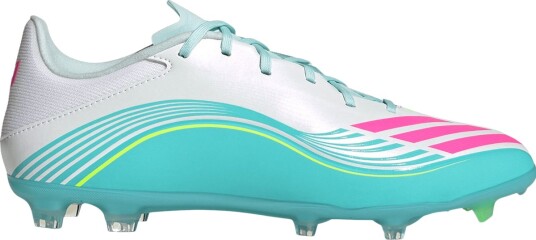 adidas F50 Messi League FG/MG Fotballsko Hvit/Turkis 39 1/3