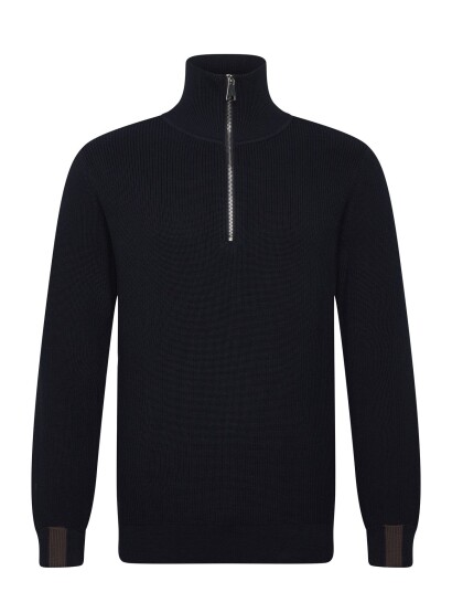 Mos Mosh Gallery Mmgporter Quarter Zip Knit Navy XXL Mos Mosh Gallery Mmgporter Quarter Zip Knit Navy XXL