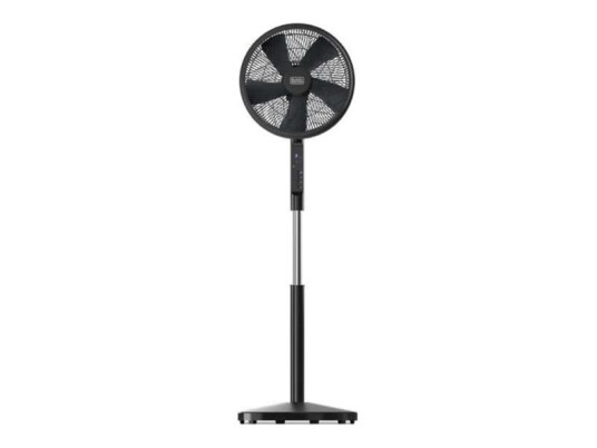 Black+Decker 55W Gulvvifte med 5 Blader - Svart