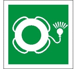 ETT.LYS. IMO LIFEBUOY WITH LIGHT,15X15 PVC 40x40cm