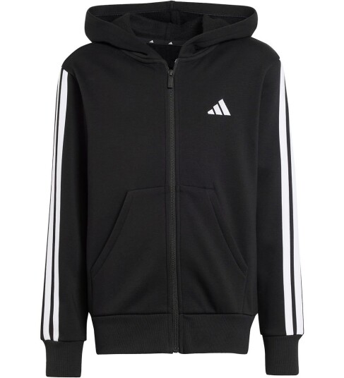 adidas Sport Performance   Hettegenser J 3S FL FZ HD   Svart