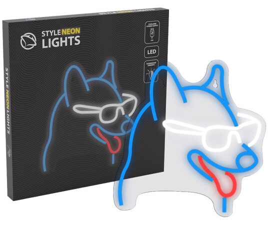 Manta SNL69MT Neonlampe Hund med briller