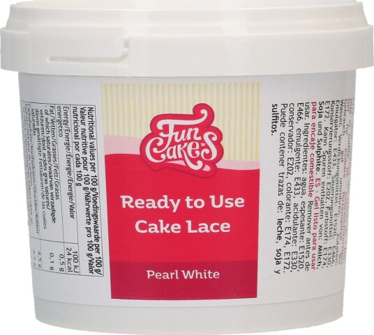 Hvit Cake Lace Mix Ferdig Til Bruk Perlehvit 200g | Slikkepott.No