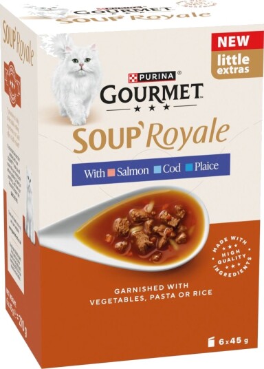 Gourmet Soup Royale Fiskeutvalg 3 Sorter 6 X 45 G