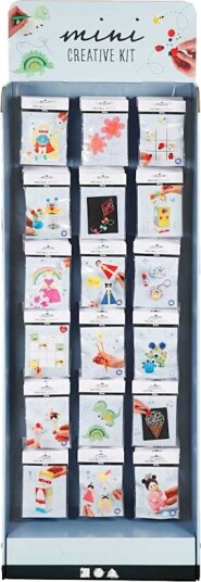 Materiellsett Creativ Company Gulvdisplay med Mini DIY Kit Hvit 108 Sett/1 Pk