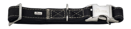 Hunter Alu-Strong Hundehalsbånd XL 45-55 cm - Svart