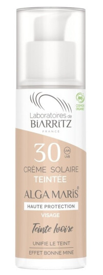 Laboratoires De Biarritz Suncare Tinted Face Sunscreen SPF30 Ivory 50ml