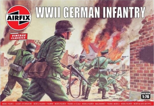 Airfix 1/76 Tyske Infanterisoldater Modellbyggesett Vintage Classics