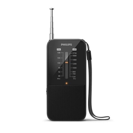 Philips Bærbar FM/MW Radio TAR1509 i Svart - Analog Tuner Philips Bærbar FM/MW Radio TAR1509 i Svart - Analog Tuner