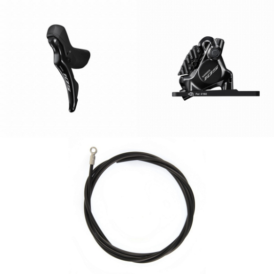 Shimano 105 R7120 Skifte /bremsegrep med BR 7170 Flatmount Bremsekaliper Venstre