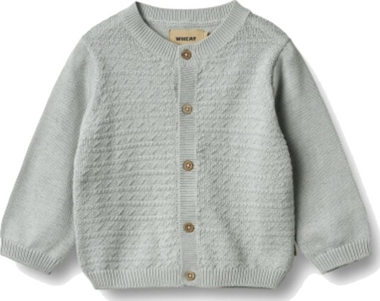 Wheat Knit cardigan Bjorn Soft Blue (92 cm)