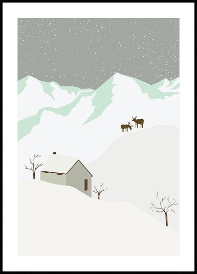Winter view Plakat Plakat / 21x30cm