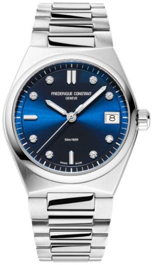 Frederique Constant Dameklokke FC 240ND2NH6B Highlife Blå/Stål Ø31