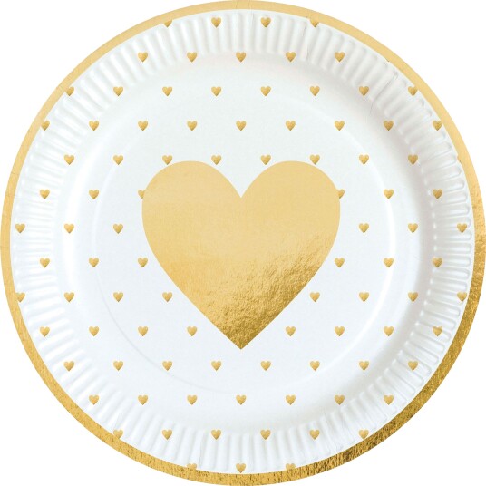 Riethmüller Papptallerken Everyday Love 8-pakning 9903114-66