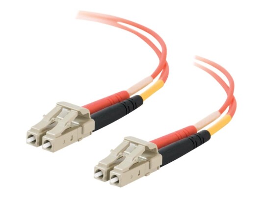 C2g Low Smoke Zero Halogen Koblingskabel Lc Multimodus Hann Til Lc Multimodus Hann 10 M 10 M Fiberoptisk 50 / 125 Mikroner Oransje