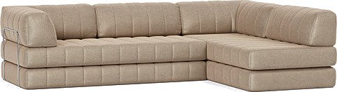 CozyPad L formet sovesofa med armlener B 6002778