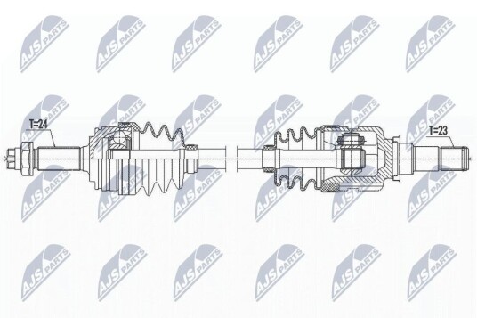 Nty Drivaksel NTY NPW TY 127
