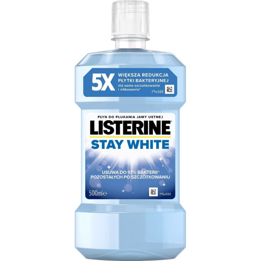 Whitening Munnvann Listerine Stay White 500 ml. Whitening Munnvann Listerine Stay White 500 ml.
