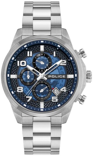 Police Herreklokke PEWGK0053901 Soul Blå/Stål Ø44 mm