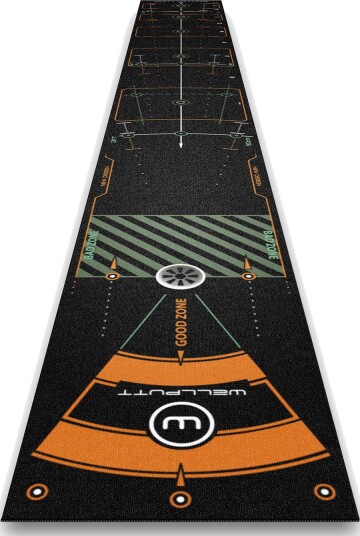 Wellputt 4M Putting mat BLACK (13ft) Golftrening