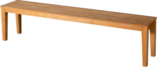 Stockamöllan Gunnaröd benk teak inkl. pute hvit