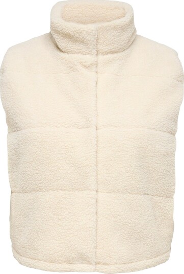 Only Carmakoma Pilevest carSandra Teddy Waistcoat Otw Grå