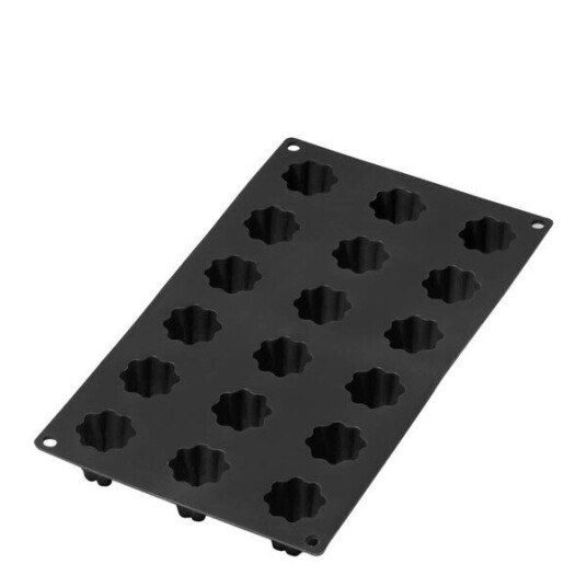 Lékué Silikonform for Cannelé Bordelais mini 18 hull svart