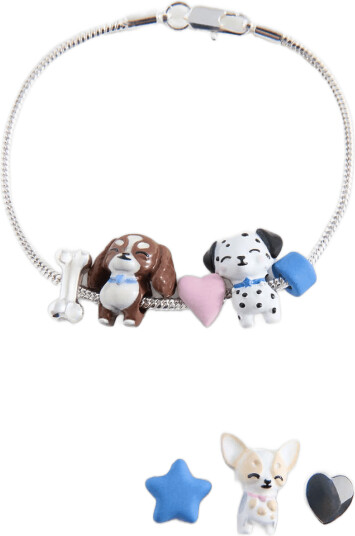 Mango Interchangeable Charms Bracelet Silver ONE SIZE
