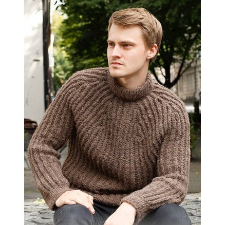 Rocky Ridges by DROPS Design Genser Strikkeoppskrift str S XXXL