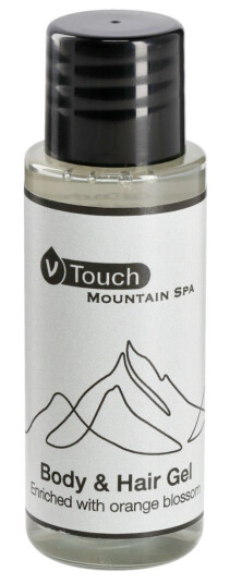 V-Touch Dusjsåpe og sjampo Mountain Spa 2-i-1 30 ml Transparent 210 Stykk / Forpakning