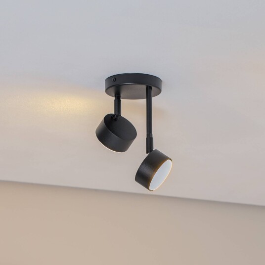 Sigma Nemo downlight 21 cm 2 lyskilder svart bevegelig GX53 Sigma Nemo downlight 21 cm 2 lyskilder svart bevegelig GX53