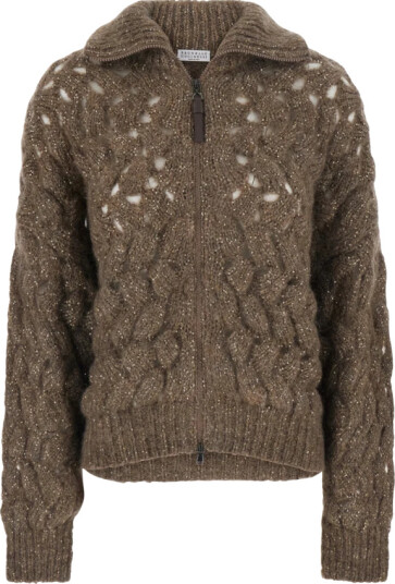 Brunello Cucinelli Dame Strikkevarer Beige M,