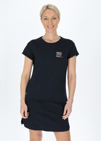 Nautic Experience Marstrand Pocket Tee W Dk. Navy 34 T-Shirts