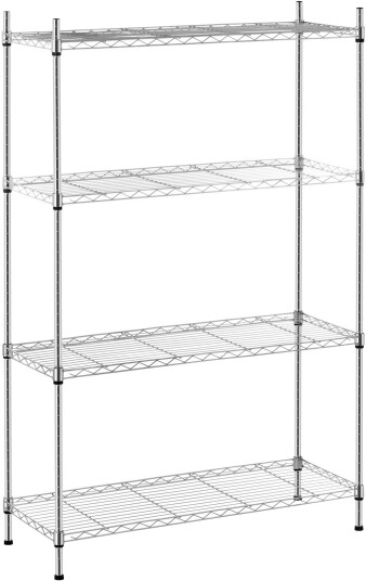 Royal Catering Oppbevaringshylle – metall – 35 x 90 x 137 cm – krom 10011228