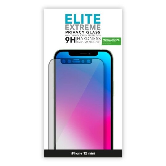Linocell Elite Extreme Privacy Glass Skjermbeskytter for iPhone 12 Mini