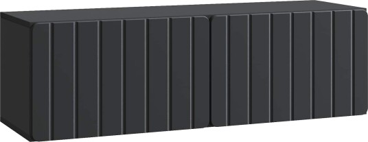  Vegghengt TV skap Svart 98 x 31 x 30 cm Konstruert tre