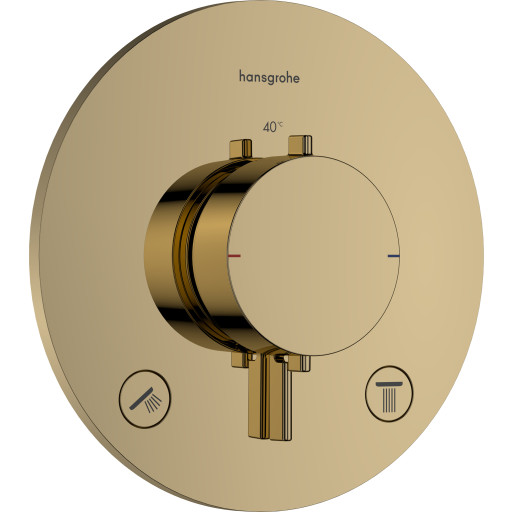 Hansgrohe Ecostat Comfort S dusjbatteri, gull Messing