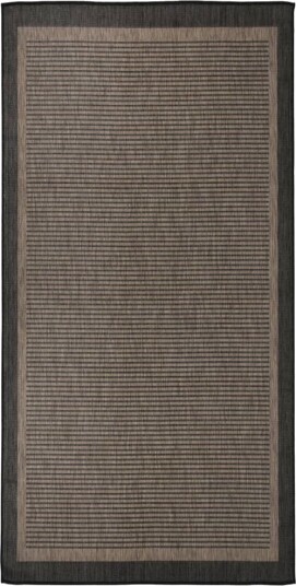 vidaXL Utendørs flatvevd teppe 100x200 cm mørkebrun vidaXL Utendørs flatvevd teppe 100x200 cm mørkebrun