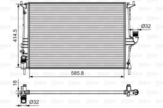 Radiator VALEO 700801
