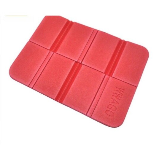 Sammenleggbar Campingmatte 2 stk Utendørs Sammenleggbar Sittepute Sammenleggbare Skumputer for Fotturer Hage Camping Piknik 37*27*0.7cm rød