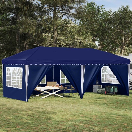 vidaXL Pop-up Festtelt 575 x 288 x 245 cm Blå
