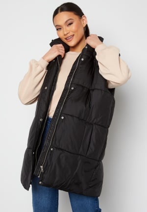 ONLY Demy Padded Waistcoat Black M ONLY Demy Padded Waistcoat Black M