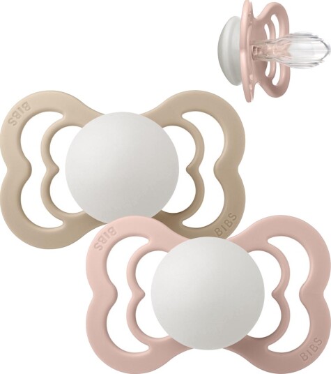 BIBS Supreme sut  2 pack Woodchuck Blush str. 2 Silicone