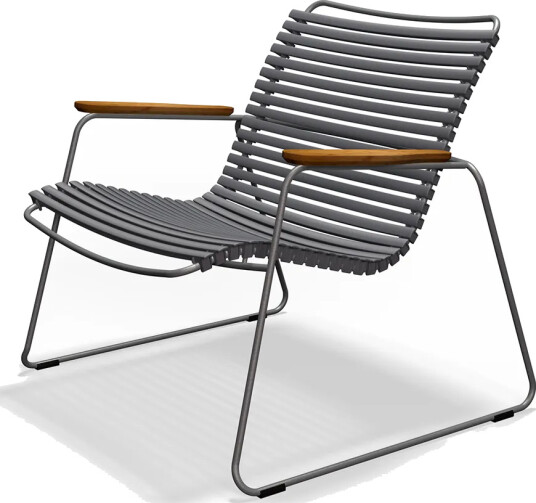 Houe Click Roomy lounge chair Dark grey. Frame: Grey. Armrest: Bamboo Houe Click Roomy lounge chair Dark grey. Frame: Grey. Armrest: Bamboo