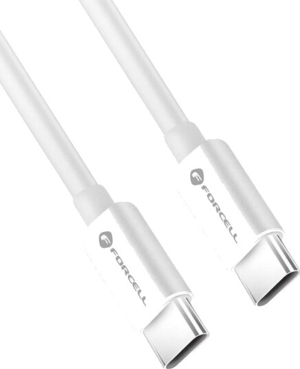 Forcell Usb-C Usb-C Usb-Kabel 0,5 M Hvit Forcell Usb-C Usb-C Usb-Kabel 0,5 M Hvit